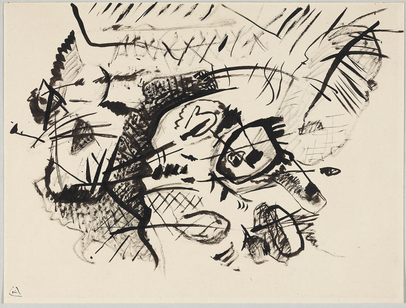 Wassily Kandinsky, 1913 - Draftcomposition vii - fine art print – Artprinta