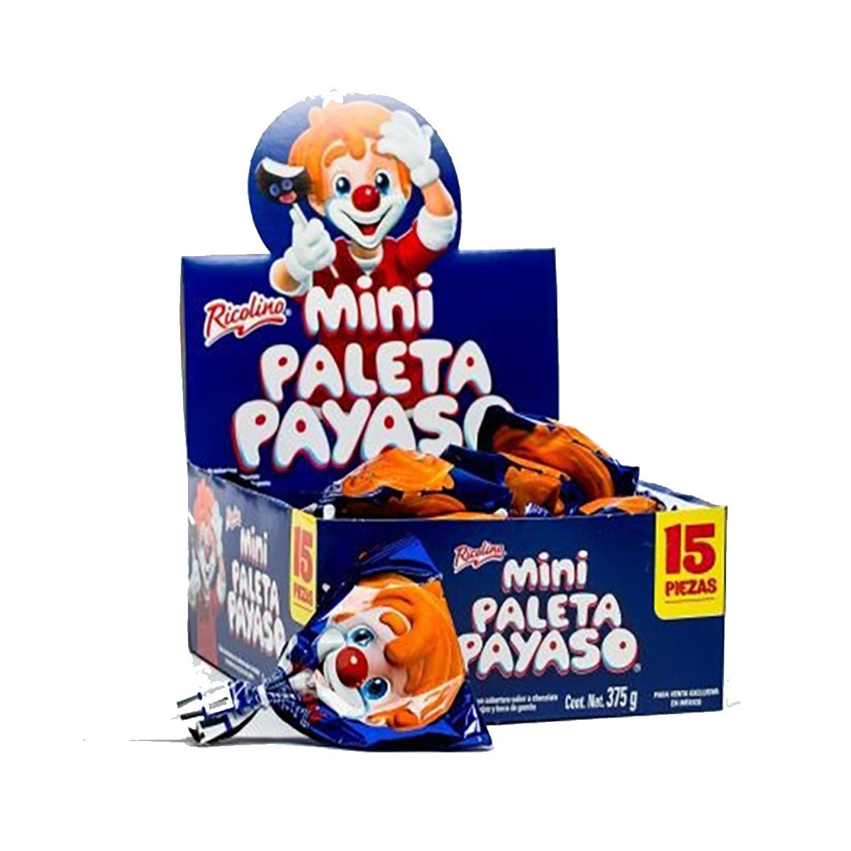 Paleta Payaso Mini 15 Piezas Sonrisas Tu Super Festejo