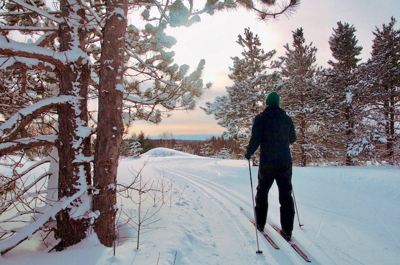 Cross-country skiing in Michigan's Keweenaw Peninsula