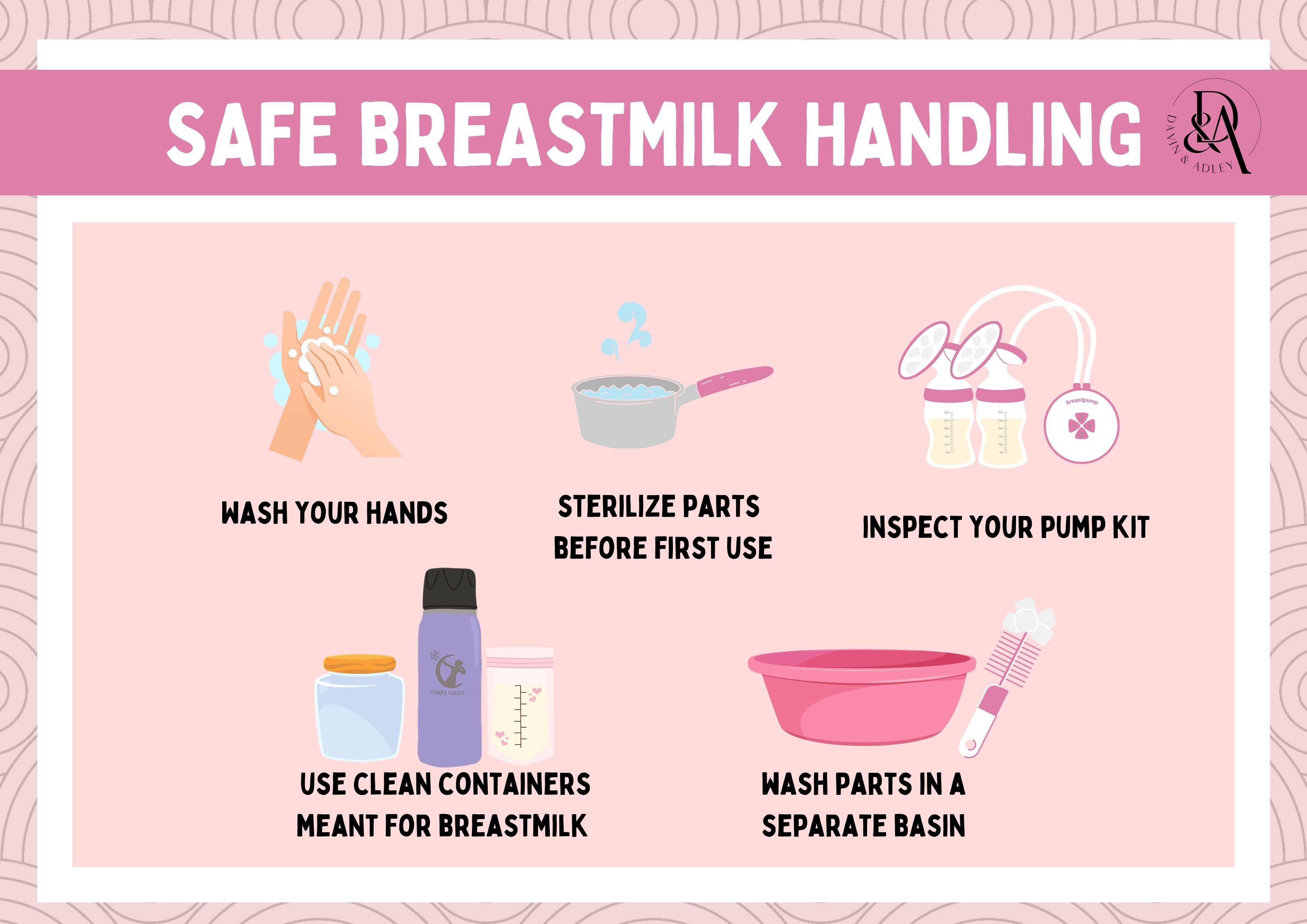 how to handle breastmilk safely