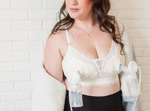 Riley pumping bra with spectra breast pump