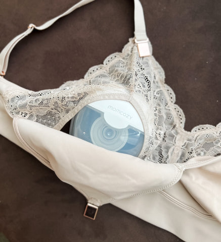 wearable breast pump and nursing bra