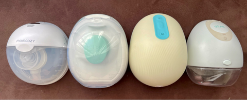 4 different wearable breast pumps