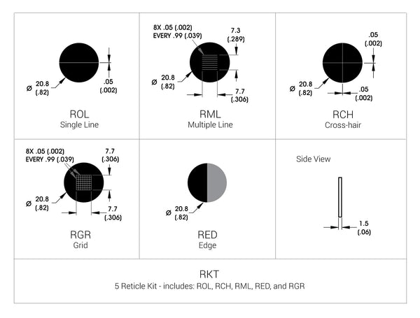 SL256 High Intensity Pattern Projecting Spot Light Reticle Specs | Advanced Illumination