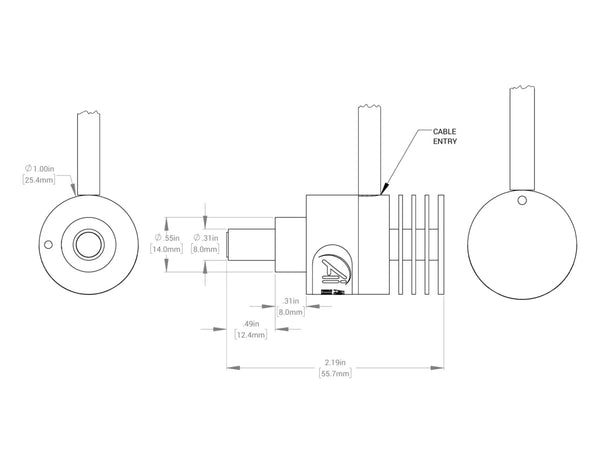 SL112 Medium Intensity Spot/Coaxial Light Mechanical Specs | Advanced Illumination