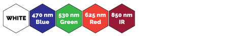 Smart Vision Lights LZEW300 Available Colors Wavelengths from Machine Vision Direct