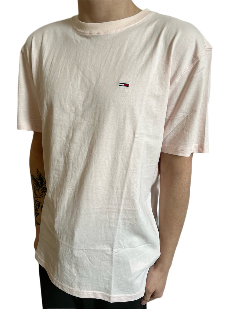 Tommy Jeans XS Badge Tee - Laser Chevron – Pink Clothing