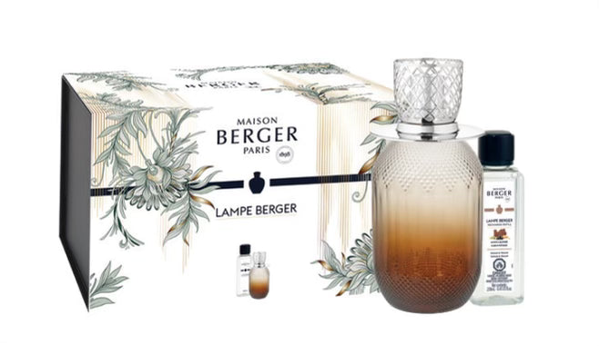 MAISON BERGER - Lampe Berger Model Facette - Home Fragrance Lamp Diffuser -  5.9 x 3.9 x 3.9 inches - Includes Fragrance Cotton Caress - 8.45 Fluid