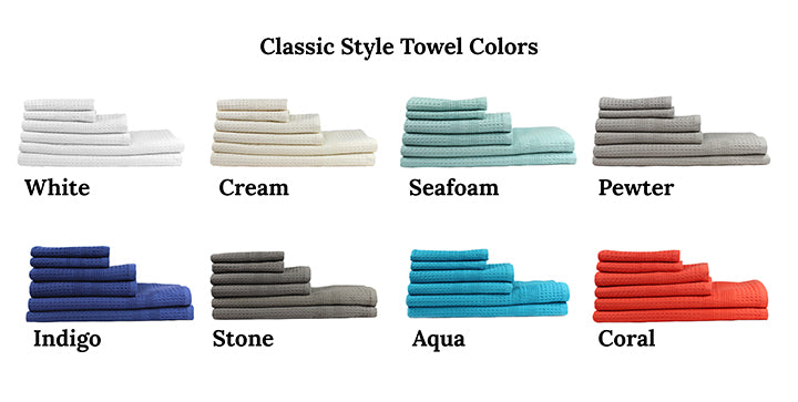 classic style towel colors