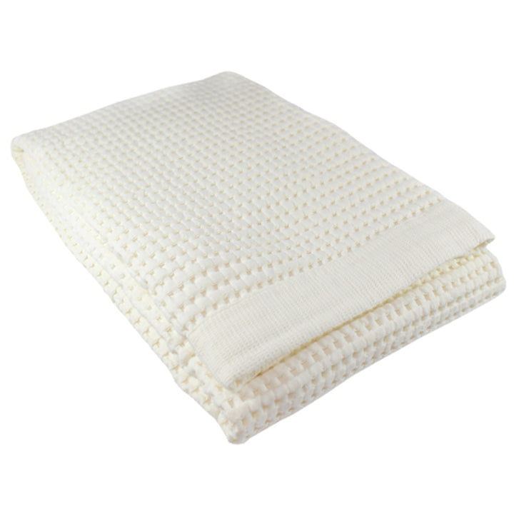 Hotel Vendome Spa Collection 100% COTTON Bath TOWEL Velour White Waffle