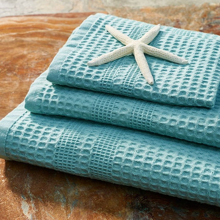 european waffle weave bath towels