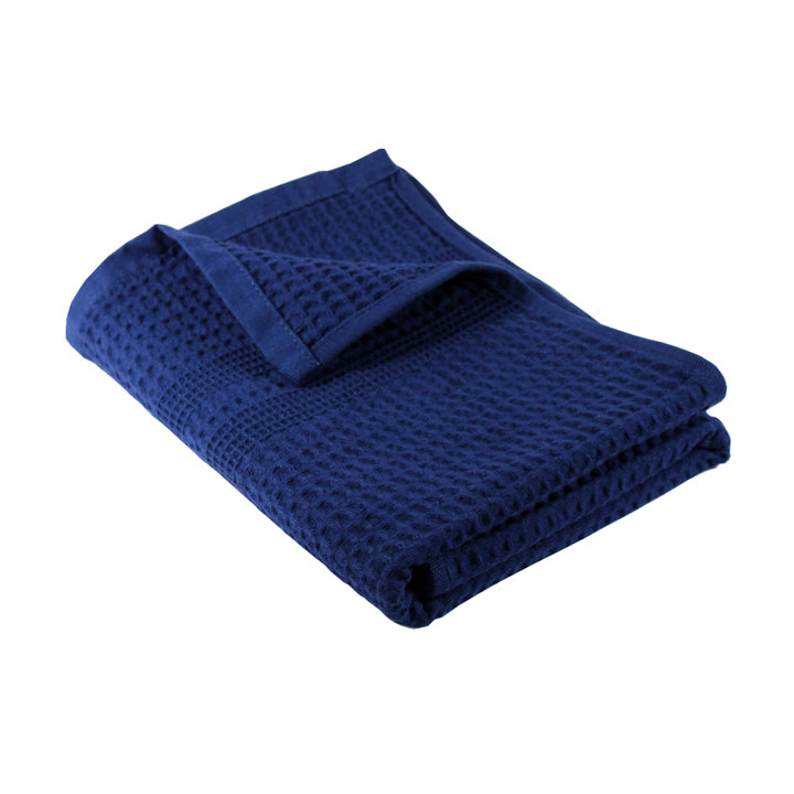 Blue Linen Waffle Towel: Hand, Body Linen Towels. Ice Blue Linen Towels.  Bath, Beach, Spa Towel. Quality Bath Linens. 