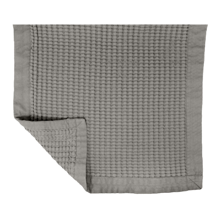 Gilden Tree Classic Waffle Weave Hand Towel 100% Natural Cotton Highly Absorbent & Quick Drying - Stone, Gray