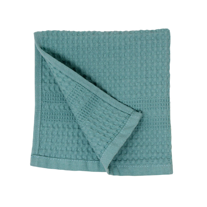 Gilden Tree Waffle Towel Quick Dry Thin Exfoliating Washcloths for Face Body, Classic Style (Indigo)