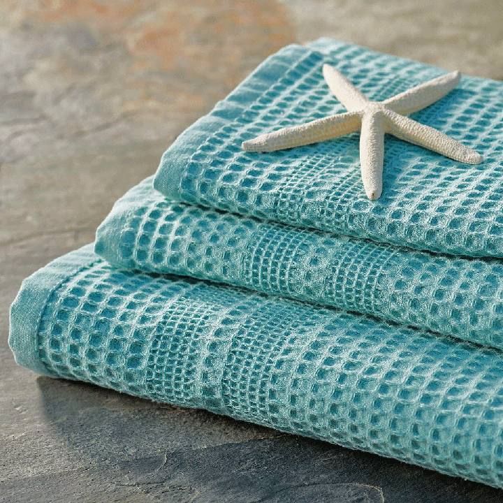 Seafoam Fish Waffle Weave Dish Towel – Wild Cotton Linens