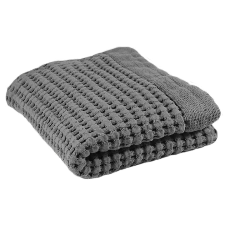 Gilden Tree | Quick Dry Waffle Bathmat | Faded Black