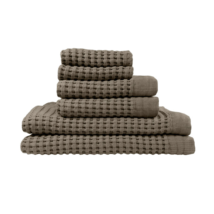 Gilden Tree | Bath Towels Set | Waffle Weave Bath | Pewter