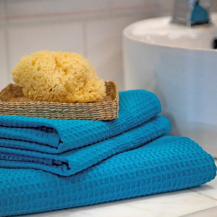 Curated handwoven waffle bath and hand towel – Priti Collection. Tools for  an enlightened life.