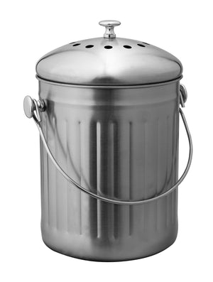 Oggi Stainless Steel Counter Composter with Charcoal Filter