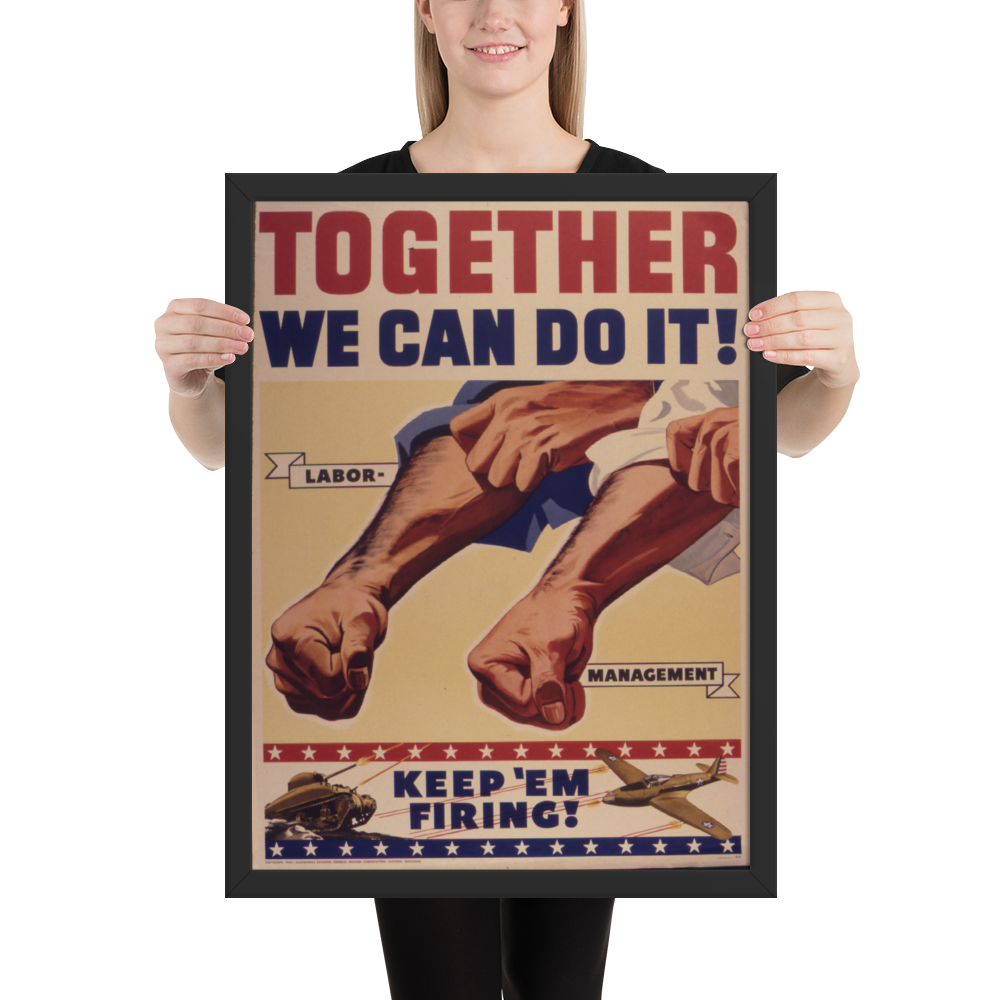 together we can do it poster