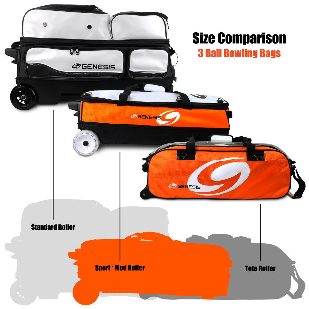 Genesis® Sport™ 3 Ball Mod Roller - Size Comparison