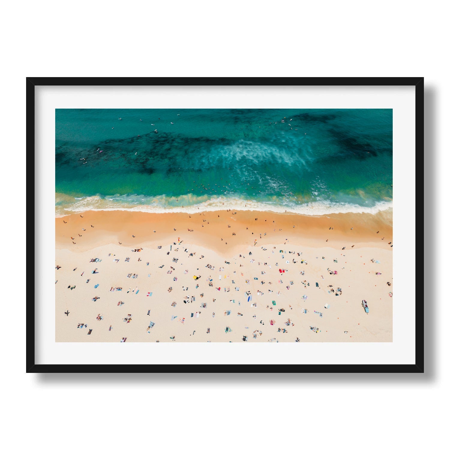 Bondi Beach Framed Print Sydney Aerial Ocean Wall Art Australia