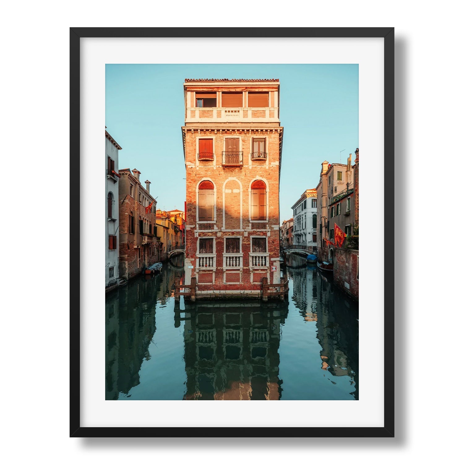 Venice Street Framed Print Italy Wall Art Print