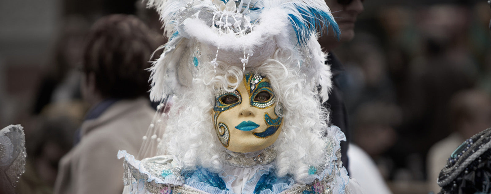 Masque vénitien blanc à peindre Masque de carnaval fait main -  France