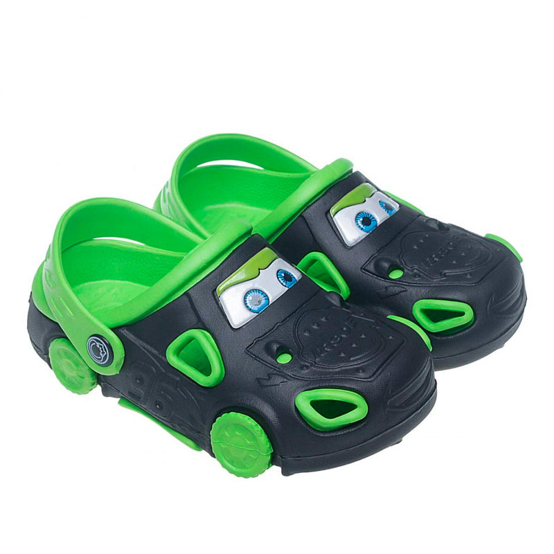 Sandalia Negro con Verde para Niño tipo Crocs Carrito – Mercado de  Importaciones
