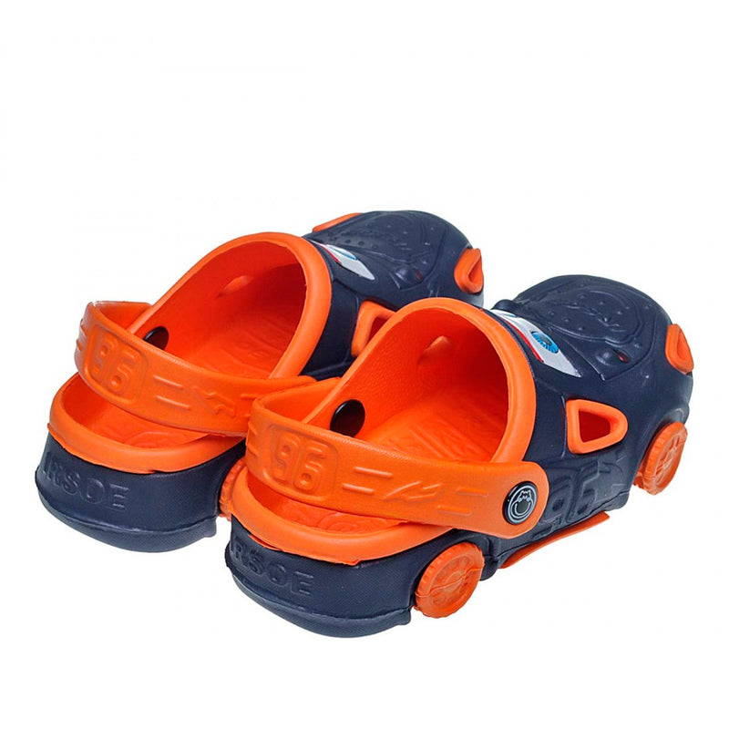 Sandalia Azul con Naranja para Niño tipo Crocs Carrito – Mercado de  Importaciones