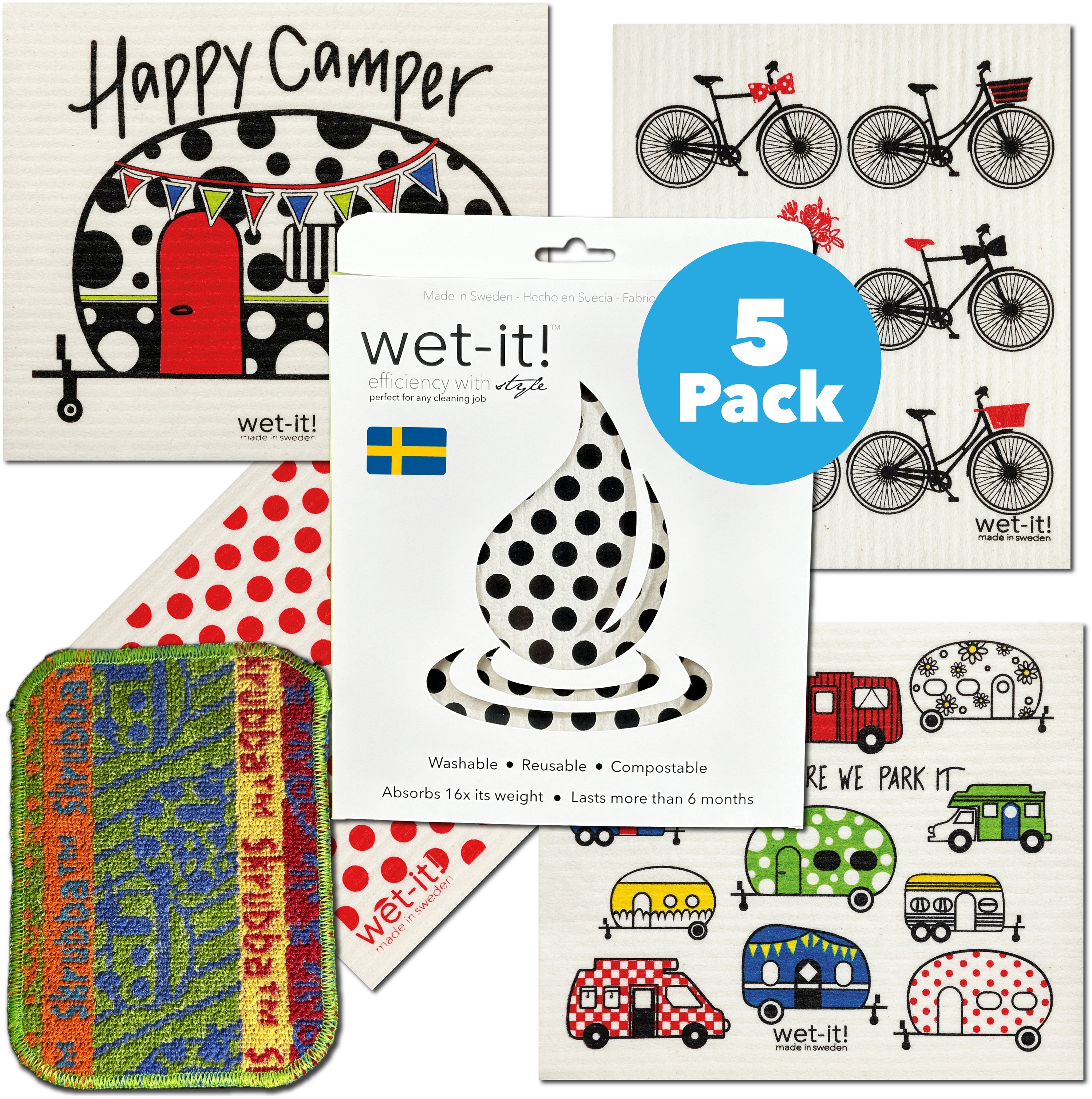 Wet-it! RV Value Bundle of 4 with Bonus Skrubba