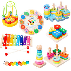 wooden baby toys 12 months