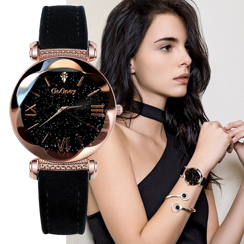 Pulsera inteligente de lujo negra para mujer, elegante y hermoso diamante  para mujer, con podómetro, notificación de mensaje de sueño, acero