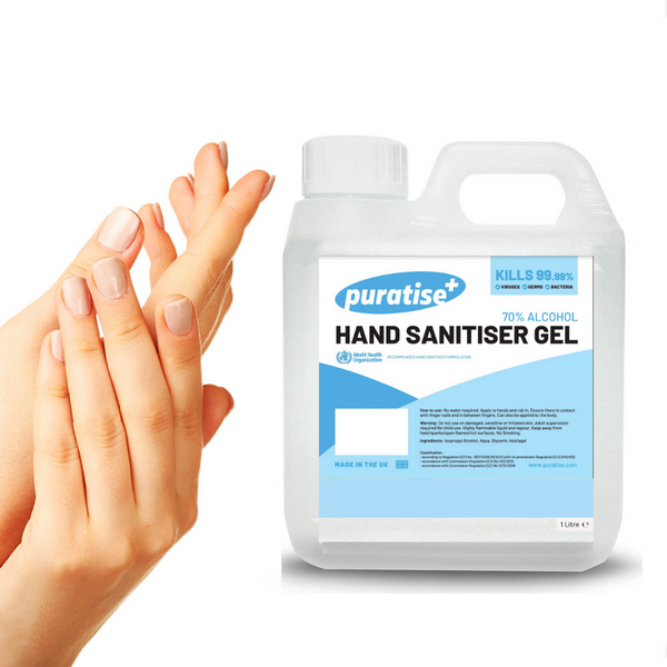 Puratise 1 Litre Hand Sanitiser Gel 2