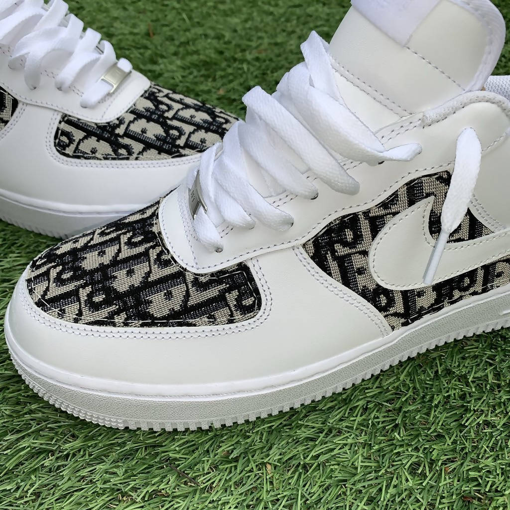 dior fabric air force 1