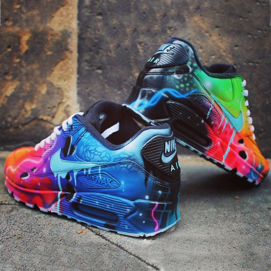 Nike, Shoes, Air Force Customized Degraded Splashed