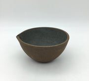 Enoki Pouring Bowl | 6" x 3" | Brownstone/Danish