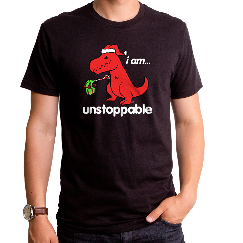 Unstoppable Dino Santa T-Shirt
