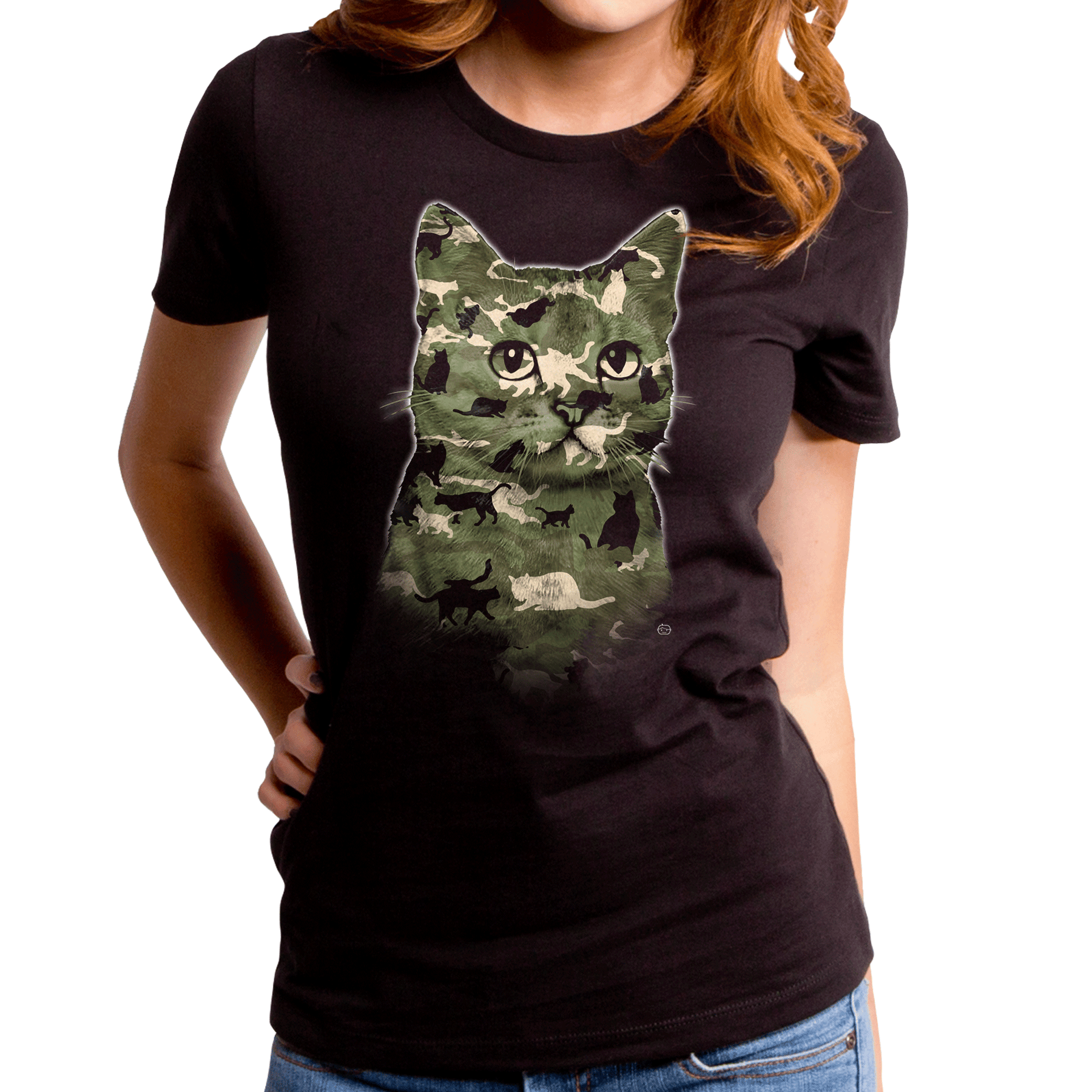 Cat on Cat Women's T-Shirt – Goodie Two Sleeves