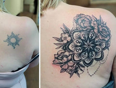 tattoo cover up before and after mandala