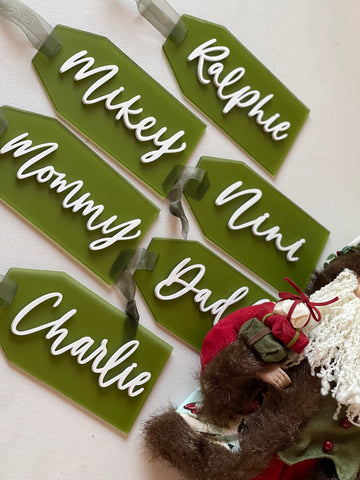 Personalized 3D Stocking Tag – Hickory Hollow Designs