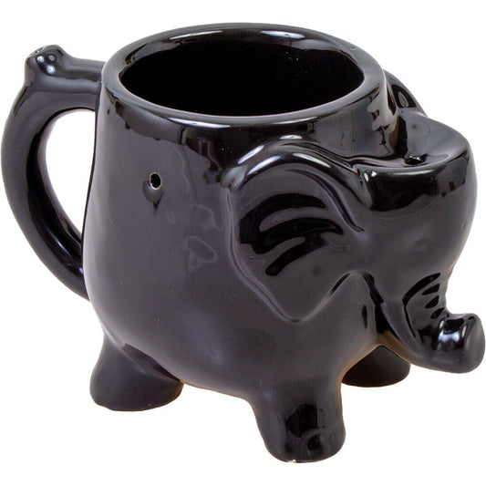 8oz. Ceramic Coffee Cup Shape Water Pipe Mug Skull