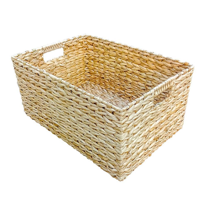 Large Water Hyacinth Storage Baskets Rectangular - High — Vatima Home