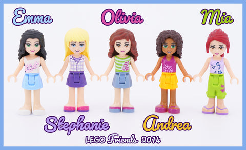 2014 LEGO Friends Main Characters