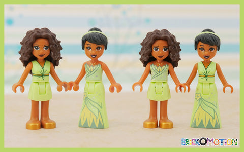 Donna and Tiana in Their Original Form and With the Torsos Switched