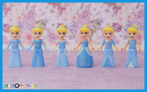 Six Different LEGO Cinderella Minidolls