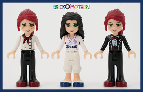 2013 LEGO Minidoll Black and White Outfits