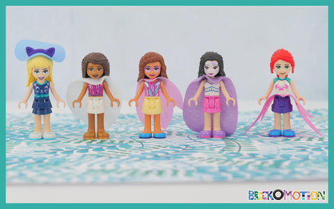 LEGO Friends With Capes Repurposed from Their Cube Accessories