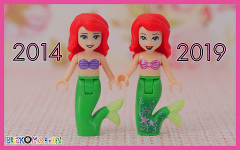 2014 and 2019 Ariel minidolls