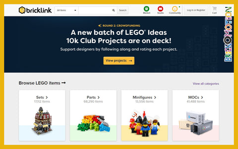 Bricklink homepage